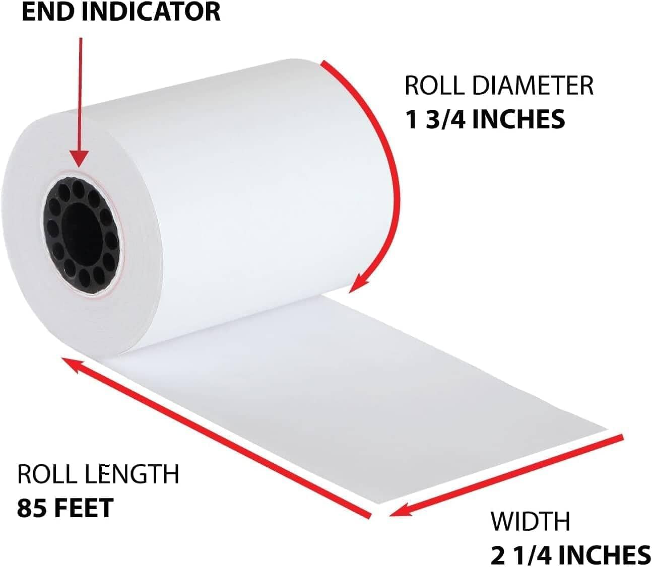2 1/4" X 85' Thermal Paper (6 Rolls) fhs-paperrolls
