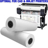 FHS Retail Plotter Paper 36'' x 165'' With 2” Core, CAD Paper Rolls, Non-Thermal Bond Paper for Wide Format Inkjet Plotter Printer (2 Rolls) - fhs-paperrolls